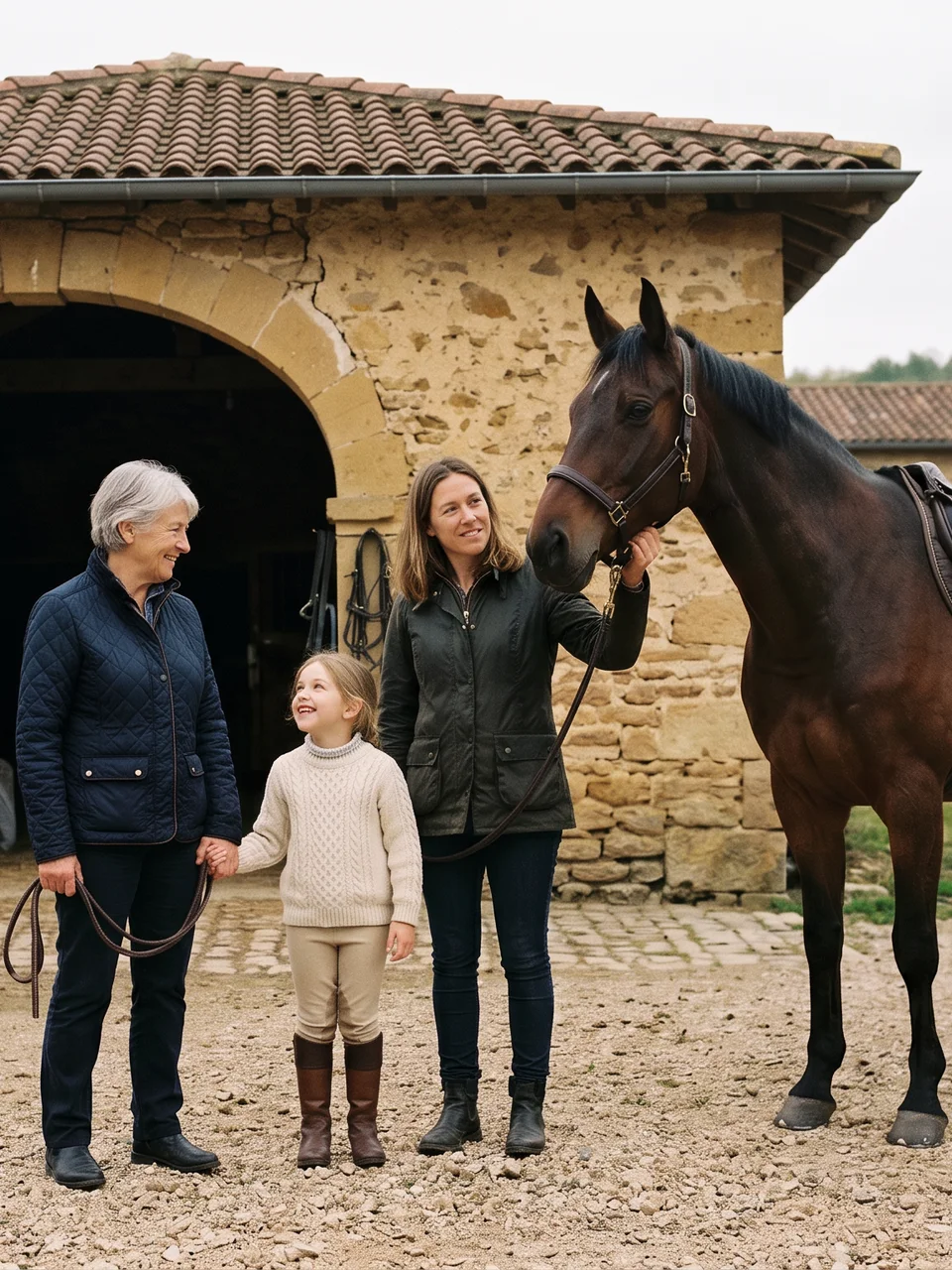 L'équipe, Les Écuries des Bruyères, centre équestre à Poncins